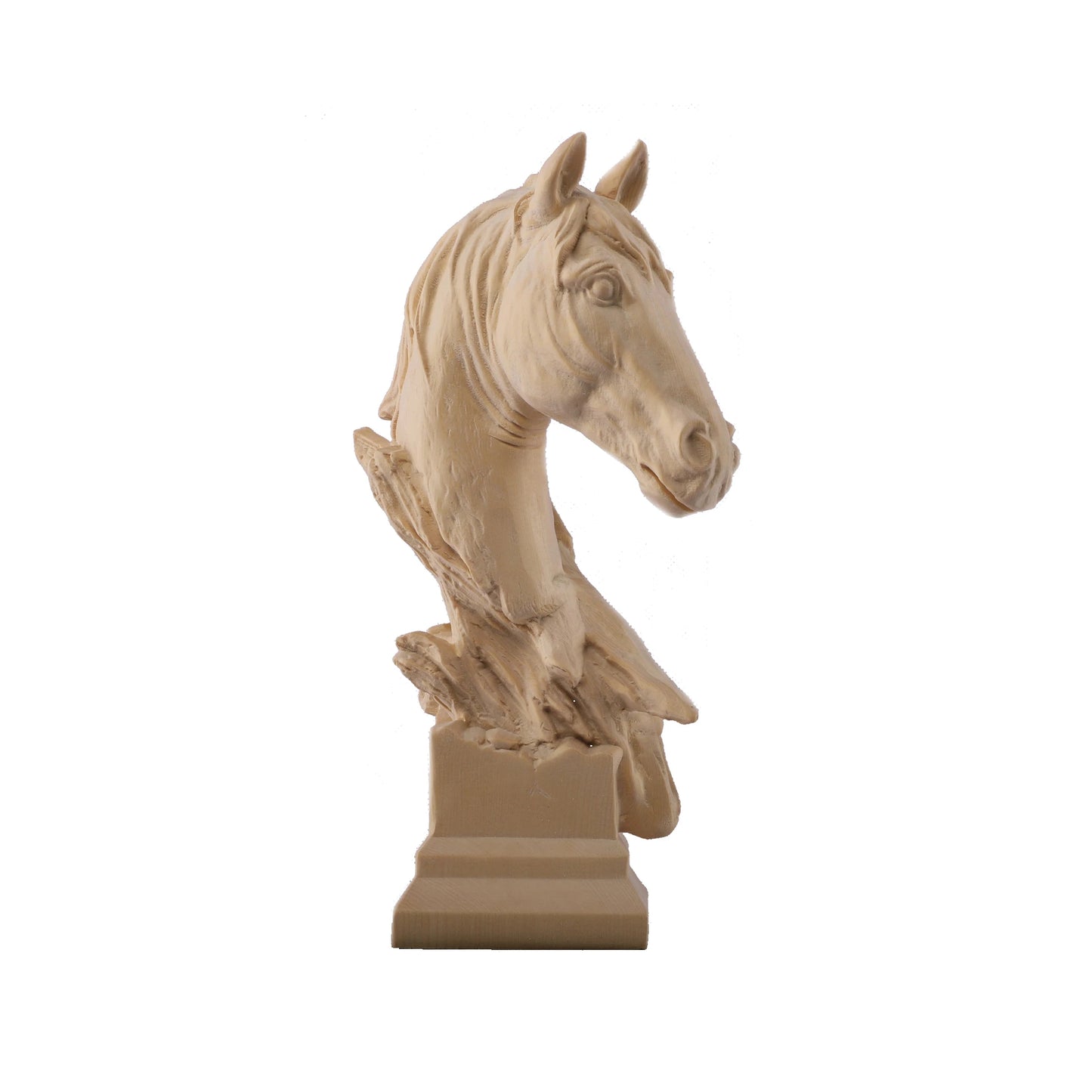 Cypress Wood Statue Success Horse Head Home Office Gifts Animal Decoration Solid Wood Crafts Home Decor
