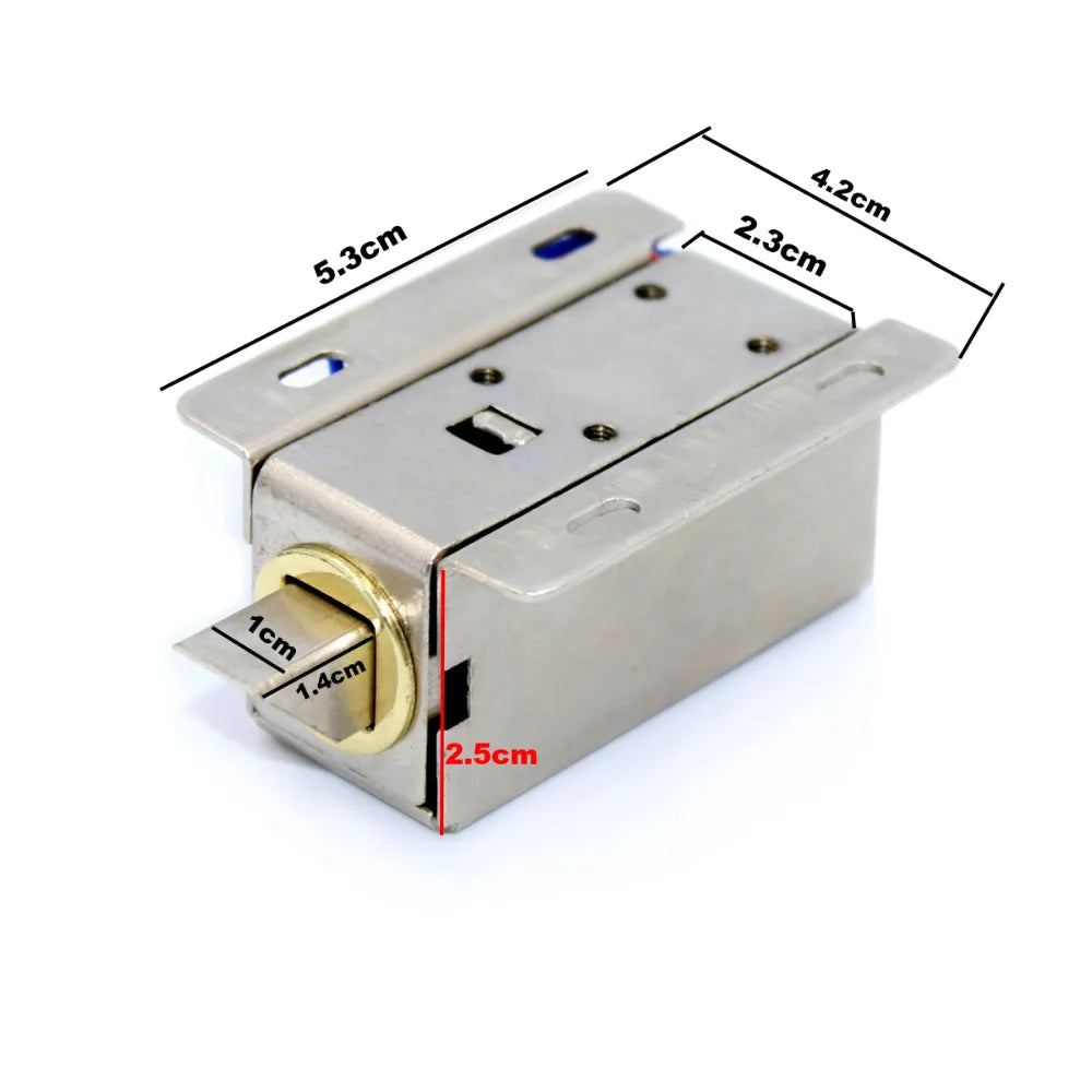 DC 12/24V 0.8A small electromagnetic lock storage cabinets electronic lock mini electric bolt lock drawer file cabinet lock