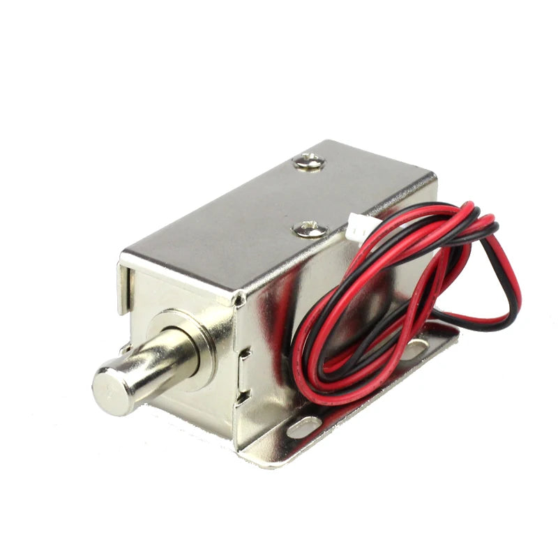 DC 12V Open frame electromagnet Safe door lock Force 10N travel distance 10mm Linear Solenoid