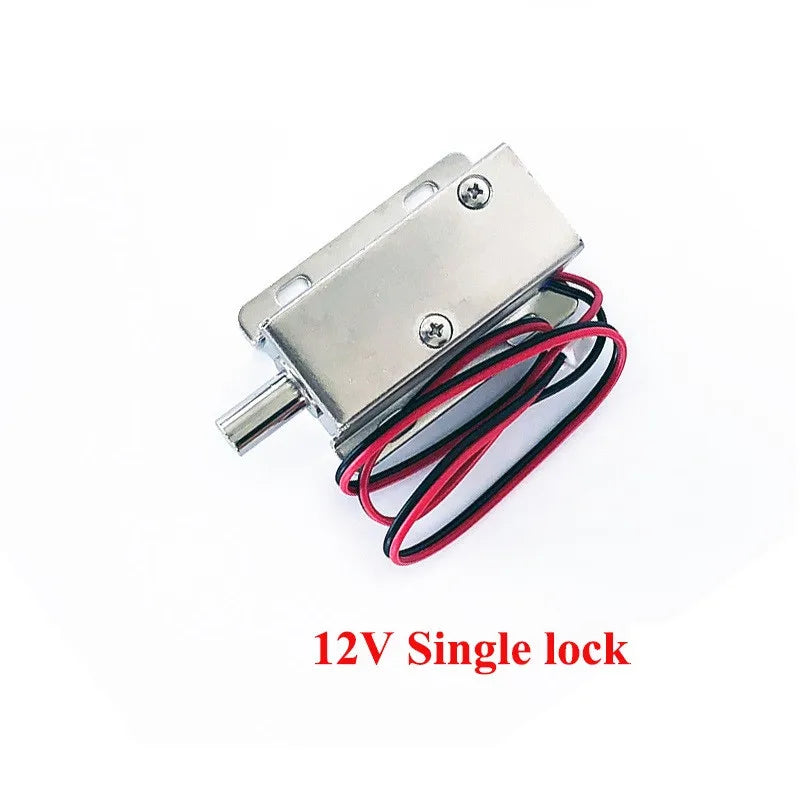 DC 12V Open frame electromagnet Safe door lock Force 10N travel distance 10mm Linear Solenoid