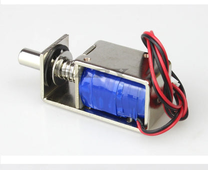 DC 12V Open frame electromagnet Safe door lock Force 10N travel distance 10mm Linear Solenoid