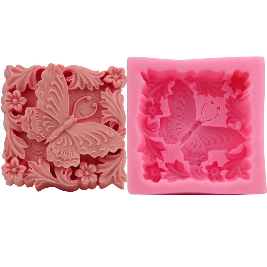 DIY Craft Wedding Fondant Cake Decorating Tools 3D Butterfly flower Silicone Mold Gumpaste Candy Chocolate Moulds Soap Molds
