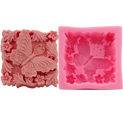 DIY Craft Wedding Fondant Cake Decorating Tools 3D Butterfly flower Silicone Mold Gumpaste Candy Chocolate Moulds Soap Molds