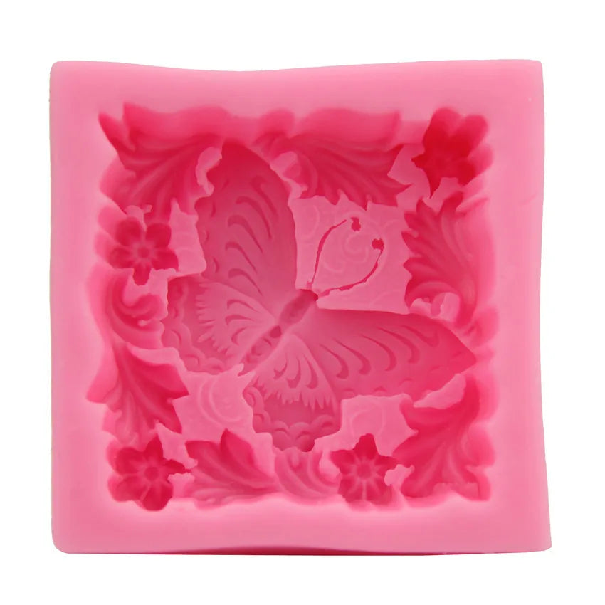 DIY Craft Wedding Fondant Cake Decorating Tools 3D Butterfly flower Silicone Mold Gumpaste Candy Chocolate Moulds Soap Molds