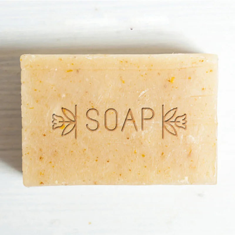 DIY Organic Natural Soap Stamp, Leaves and Letters, Acrylic Handmade Seal, Soap Making Tools, Chapters Seal, 44x44mm, 3 Pcs Set