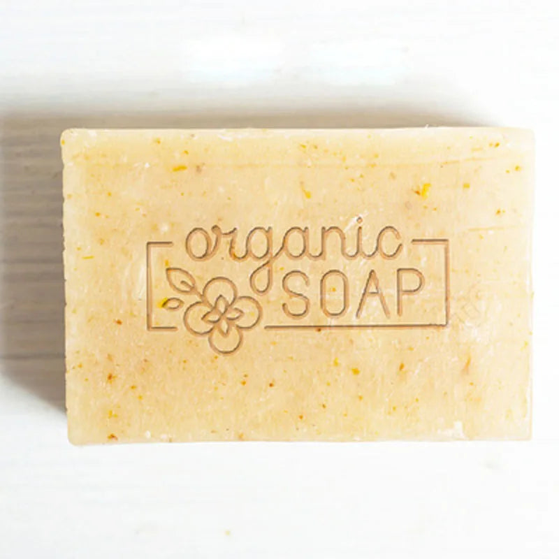 DIY Organic Natural Soap Stamp, Leaves and Letters, Acrylic Handmade Seal, Soap Making Tools, Chapters Seal, 44x44mm, 3 Pcs Set