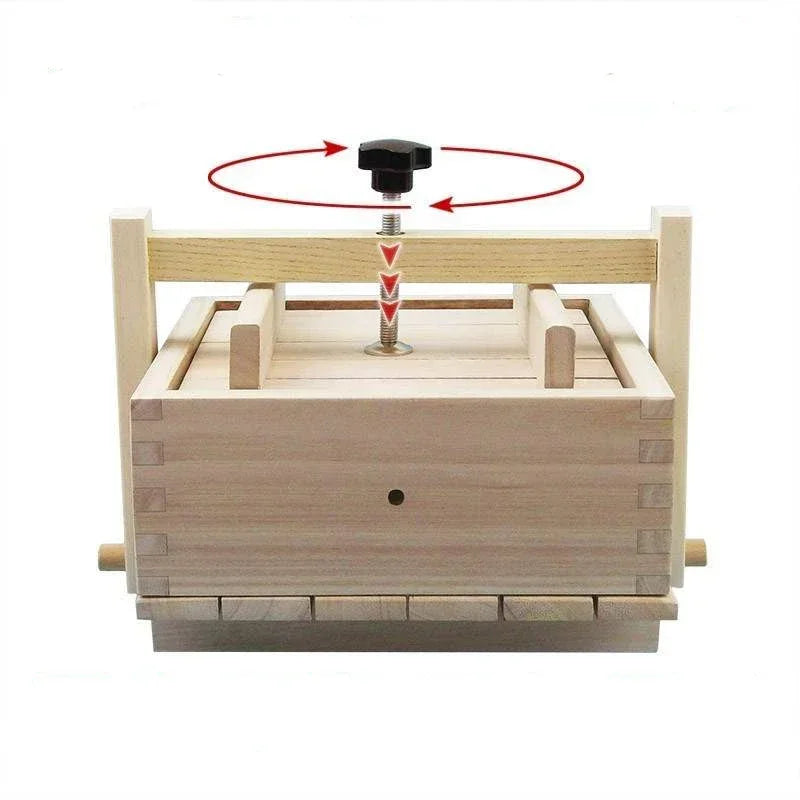 DIY Wooden Tofu Press Mould Set Homemade Cheese Tofu Mold Soybean Curd Tofu Making Mold Kitchen Accessories Cooking Tool