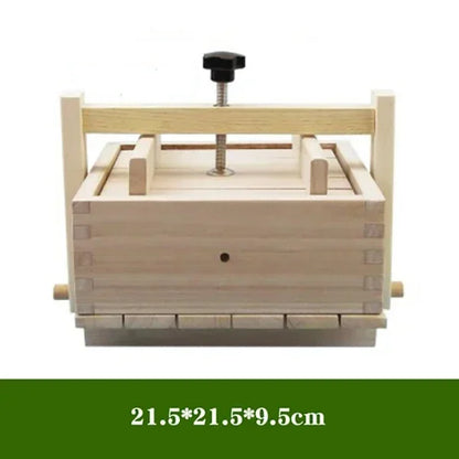 DIY Wooden Tofu Press Mould Set Homemade Cheese Tofu Mold Soybean Curd Tofu Making Mold Kitchen Accessories Cooking Tool