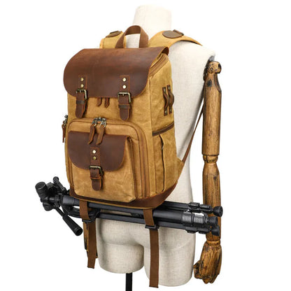 DSLR Camera Bag Backpack Newest Batik Canvas Waterproof Photography Bag Backpack Outdoor Wear-Resistant Organizer Bag For Camera