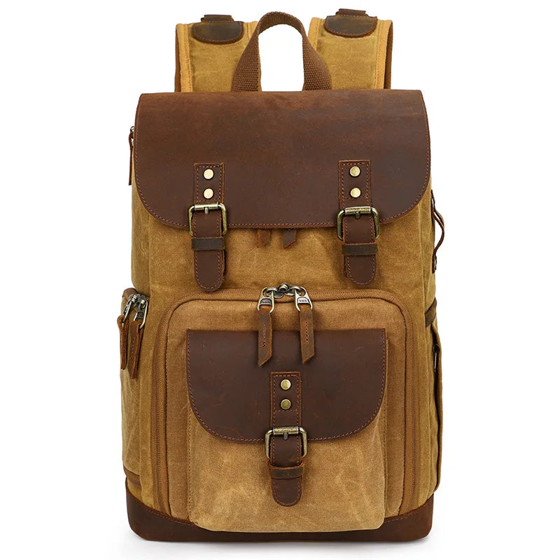 DSLR Camera Bag Backpack Newest Batik Canvas Waterproof Photography Bag Backpack Outdoor Wear-Resistant Organizer Bag For Camera