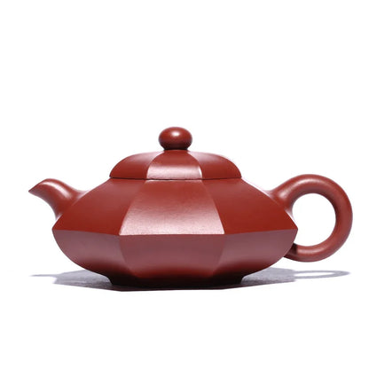 Dahongpao Bafang Acacia Pot Zisha Teapot, Handmade Kung-Fu Teaware, Purple Clay, Drinkware for Puer, Green, Black, Chinese