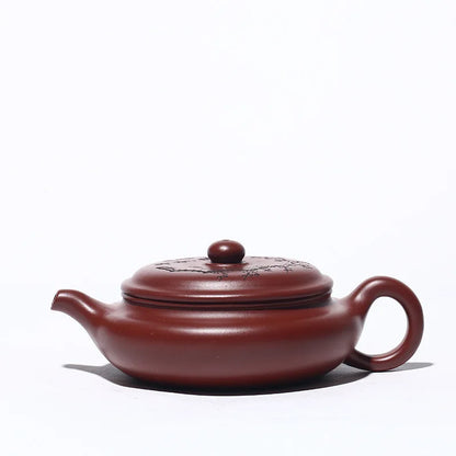 Dahongpao Meixiang Handmade Zisha Teapot, Yixing Handmade Pot, Kung-Fu Teaware, Purple Clay Drinkware for Puer Green and Black