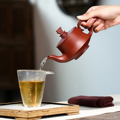 Dahongpao Smooth Sailing  Pot Zisha Teapot Yixing Handmade Pot Kung-fu Teaware  Purple Clay Drinkware For Puer Green Black