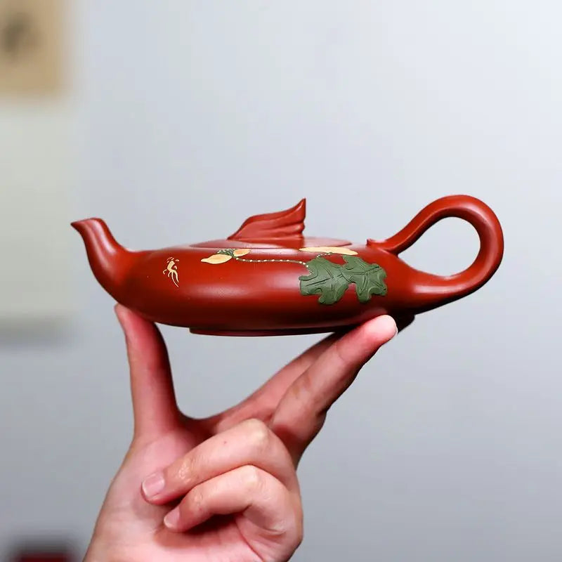 Dahongpao Tea Pot Chinese Yixing Purple Clay Teapots Handmade Stone  Kettle Chinese Zisha Tea Set