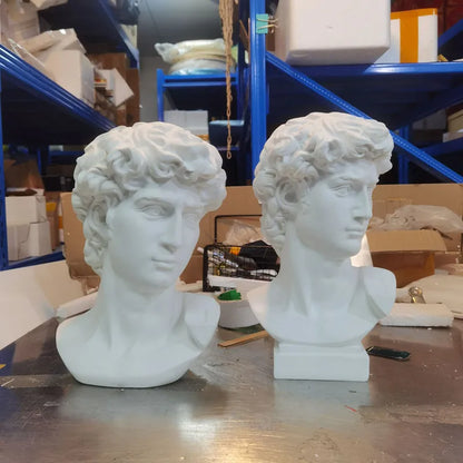 David Head Portraits Bust Mini Gypsum Statue Michelangelo Buonarroti Home Decoration Resin Art&Craft Sketch Practice