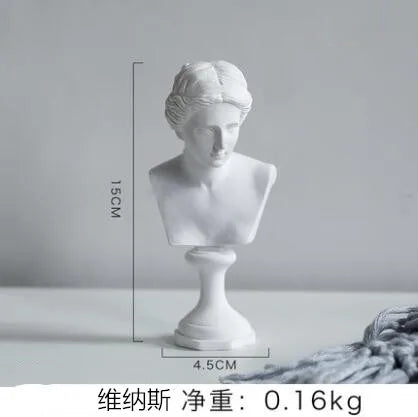 David Head Portraits Bust Mini Gypsum Statue Michelangelo Buonarroti Home Decoration Resin Art&Craft Sketch Practice