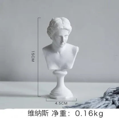 David Head Portraits Bust Mini Gypsum Statue Michelangelo Buonarroti Home Decoration Resin Art&Craft Sketch Practice