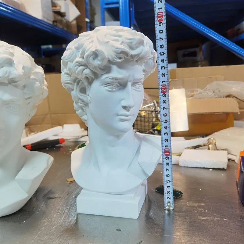 David Head Portraits Bust Mini Gypsum Statue Michelangelo Buonarroti Home Decoration Resin Art&Craft Sketch Practice