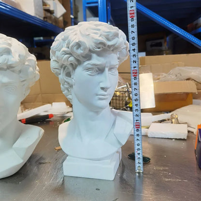 David Head Portraits Bust Mini Gypsum Statue Michelangelo Buonarroti Home Decoration Resin Art&Craft Sketch Practice