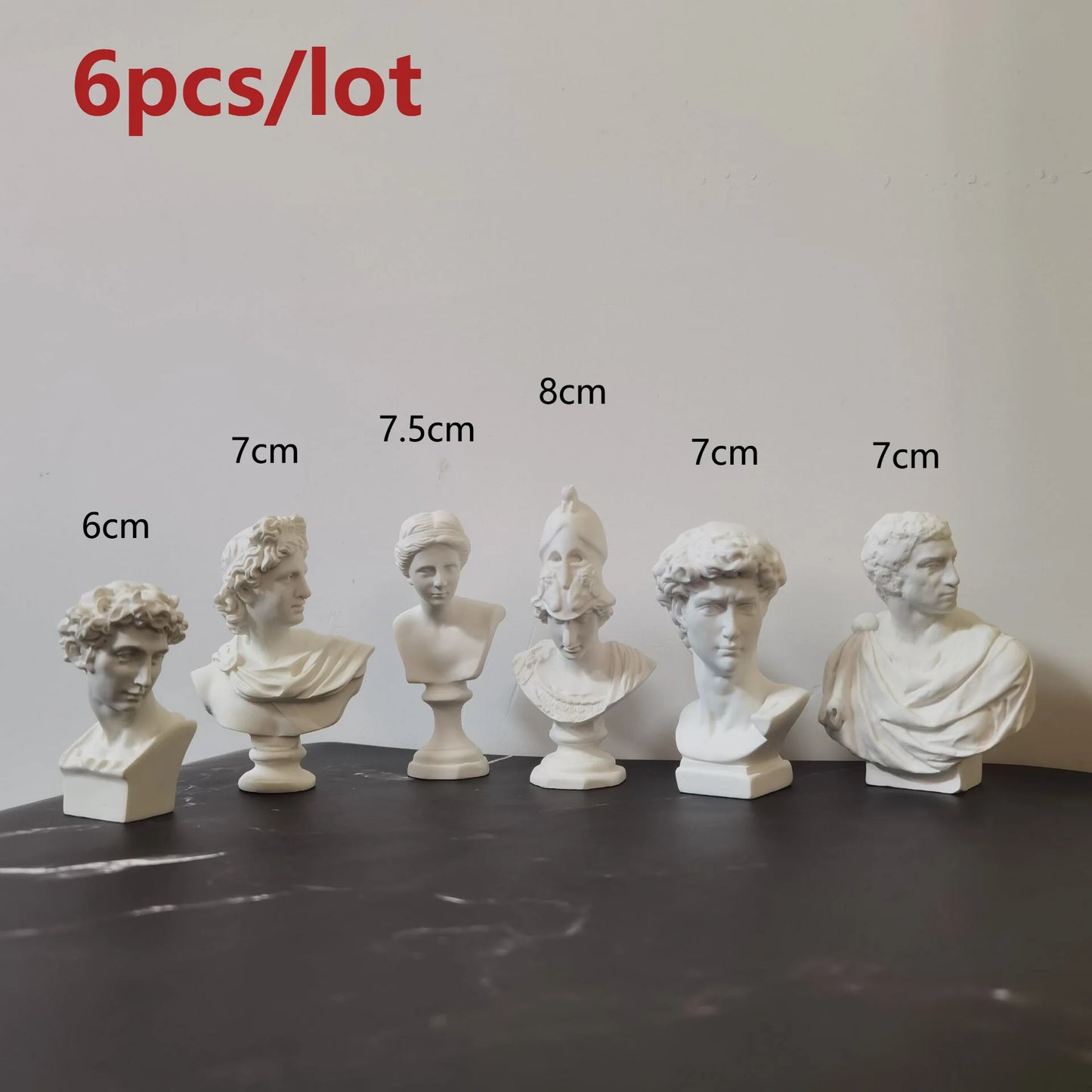 David Head Portraits Bust Mini Gypsum Statue Michelangelo Buonarroti Home Decoration Resin Art&Craft Sketch Practice