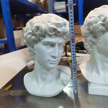 David Head Portraits Bust Mini Gypsum Statue Michelangelo Buonarroti Home Decoration Resin Art&Craft Sketch Practice