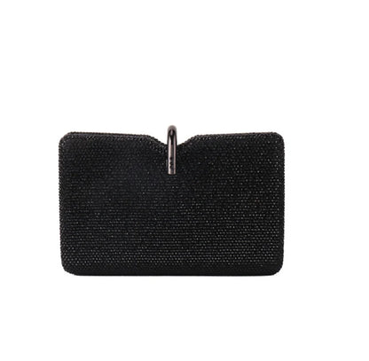 Dazzling Women Champagne Crystal Clutch Purse Evening Bags Clutch Bag Bridal Handbag Wedding Party Metal Clutches Shoulder Bags