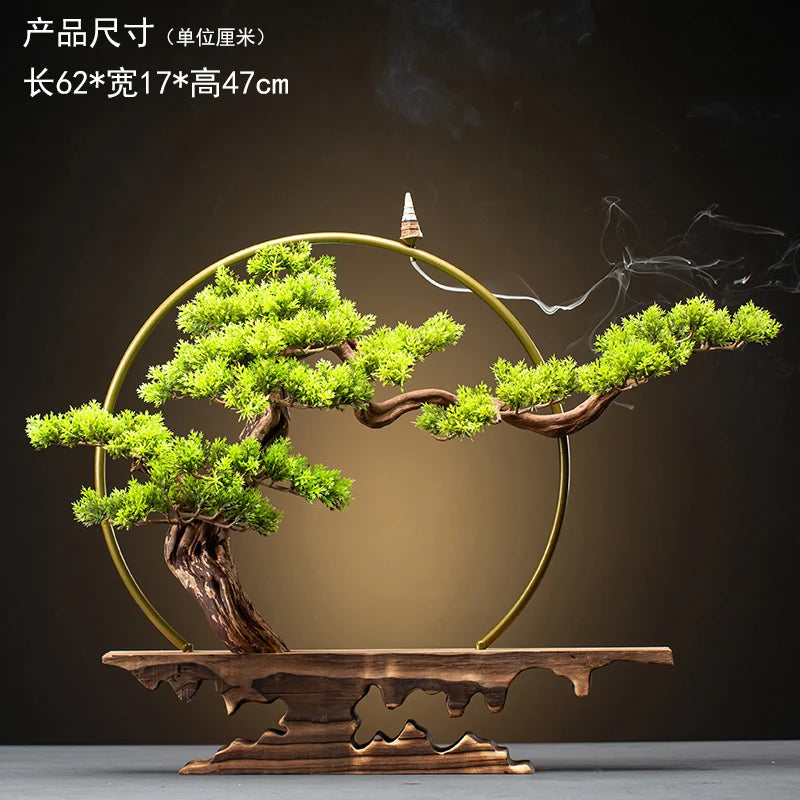 Decoration Zen Incense Holder Censer Waterfall Lotus Incense Burner With Reflux Sticks Incensario Cascata Decoration Home