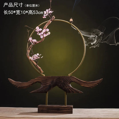 Decoration Zen Incense Holder Censer Waterfall Lotus Incense Burner With Reflux Sticks Incensario Cascata Decoration Home