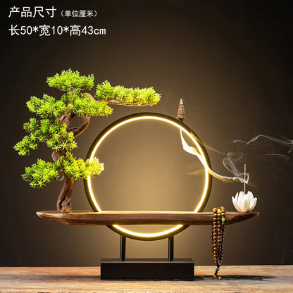 Decoration Zen Incense Holder Censer Waterfall Lotus Incense Burner With Reflux Sticks Incensario Cascata Decoration Home