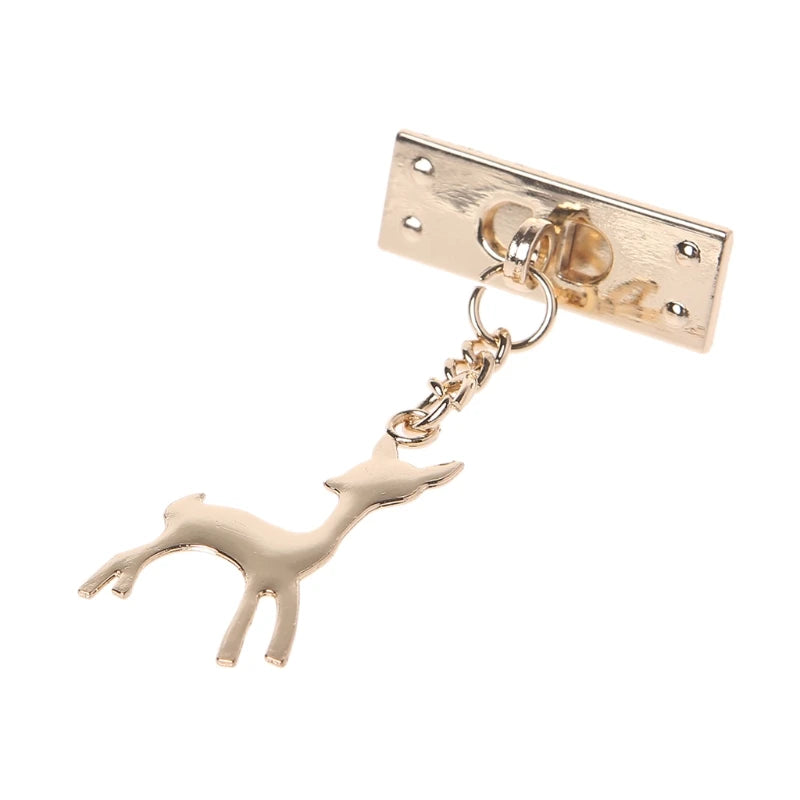 Deer Pendant Metal Decoration for DIY Handbag Craft Shoulder Bag Hardware