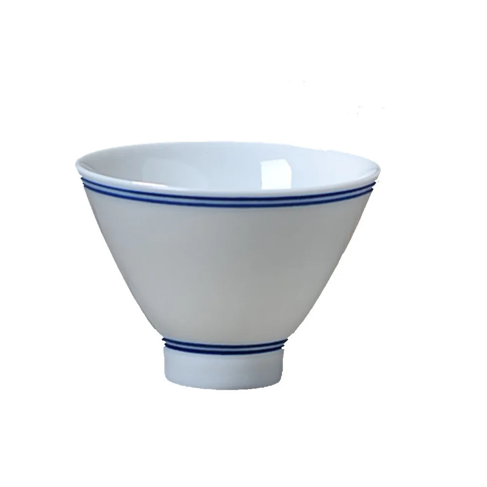 Dehua-High White Porcelain Kungfu Tea Cup, Single Cup, Bamboo Hat Cup, Handmade White Ceramic, Drinkware Accessories, 3Pcs Pack