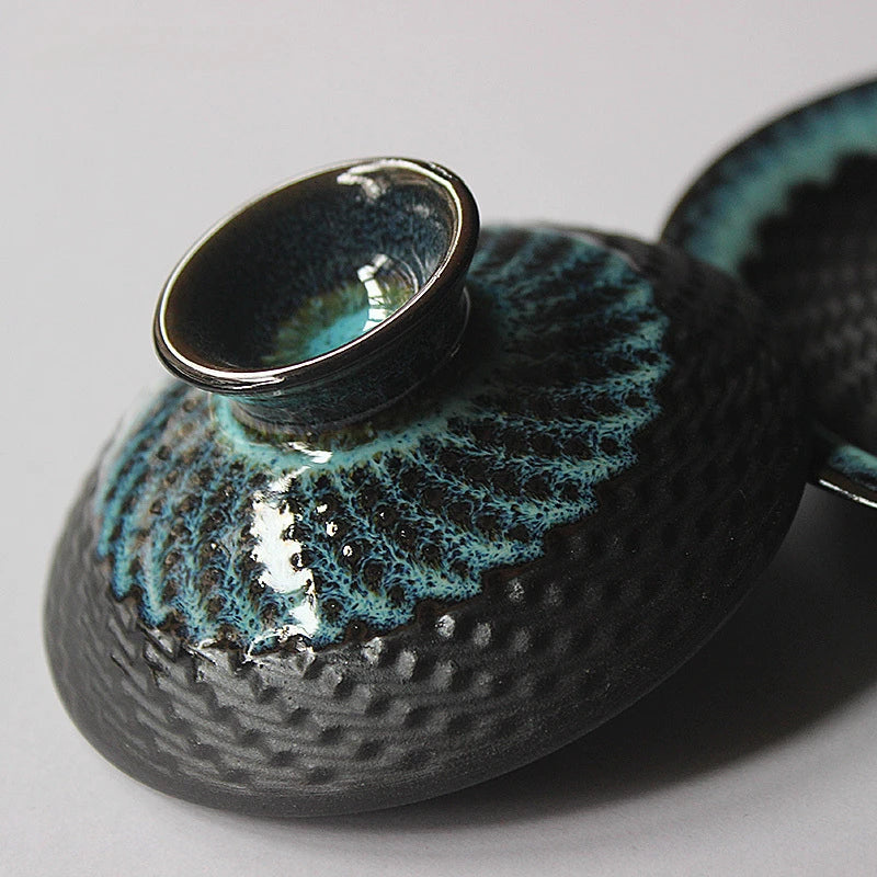Dehua Kiln change Ceramic Gaiwan Tea cup Handmade Tea tureen Chinese Retro Tea set Accessories Master Cup Drinkware 180ML
