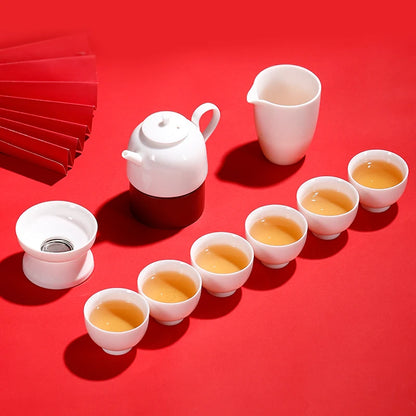 Dehua Lanolin Jade White Porcelain Teacup Cover Bowl, Personal Teapot, Single Cup, Kungfu Tea Set, Ceramic Master Cup