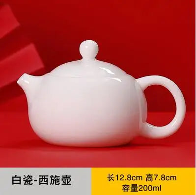 Dehua Lanolin Jade White Porcelain Teacup Cover Bowl, Personal Teapot, Single Cup, Kungfu Tea Set, Ceramic Master Cup
