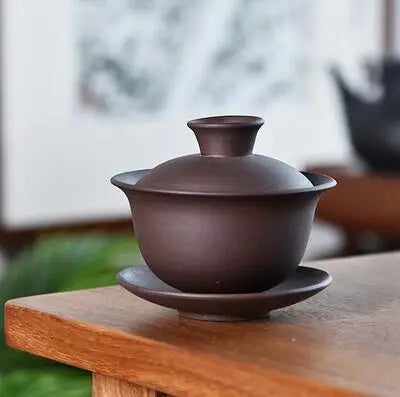 Dehua White Porcelain Gaiwan, Large Ceramic Blue and White Sancai Cover Bowl, Single Teacup, Jingdezhen Teapot, Tea Set