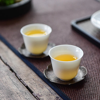 Dehua White Porcelain Master Cup, Single Ceramic Tea Cup, Single Lanolin Jade, Household Kungfu Tea Set
