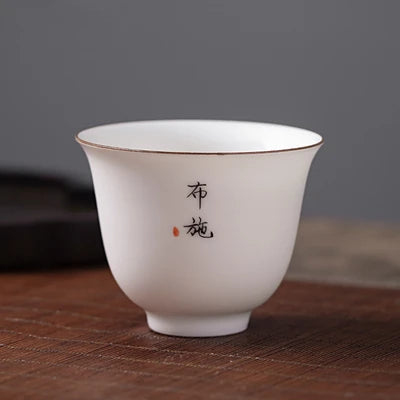 Dehua white china tea cup Zen style porcelain cup of tea personal master cup kungfu tea cups on sales in Chinese