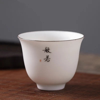 Dehua white china tea cup Zen style porcelain cup of tea personal master cup kungfu tea cups on sales in Chinese
