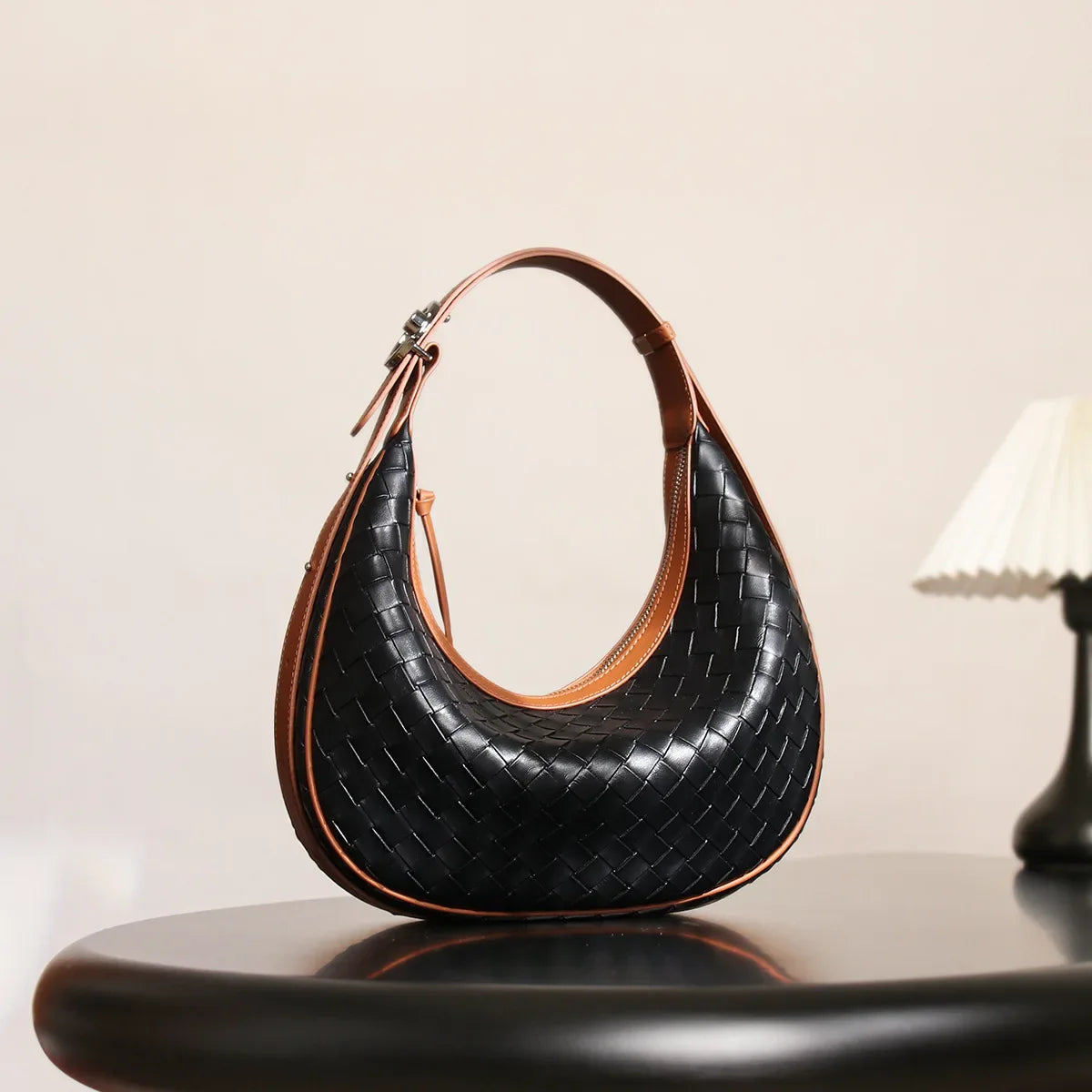 Design New High-end Niche Genuine Leather Bag Women's Woven Shoulder Crossbody Bag Luxury Handbags  Designer Bags