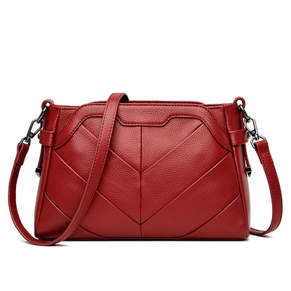 Designer 3 Layers Cow Leather Totes Bag Vintage Genuine Leather Shoulder Crossbody Bags for Women 2022 Ladies Large Handbags Sac