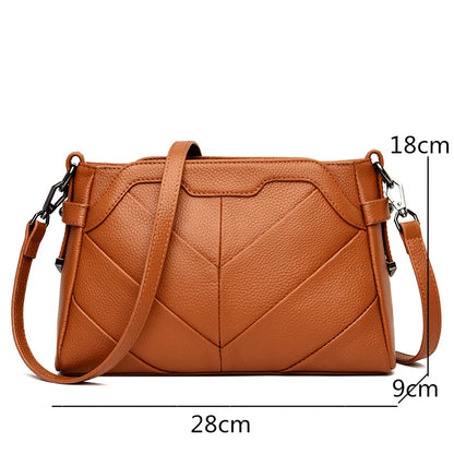 Designer 3 Layers Cow Leather Totes Bag Vintage Genuine Leather Shoulder Crossbody Bags for Women 2022 Ladies Large Handbags Sac
