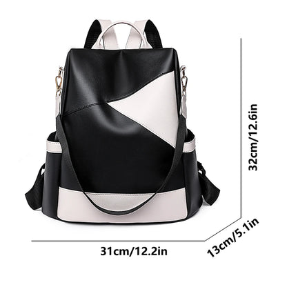 Designer Anti-theft Backpacks Casual Ladies Bagpack Leather School Bookpack for College Students Large Capacity Simple Backpack