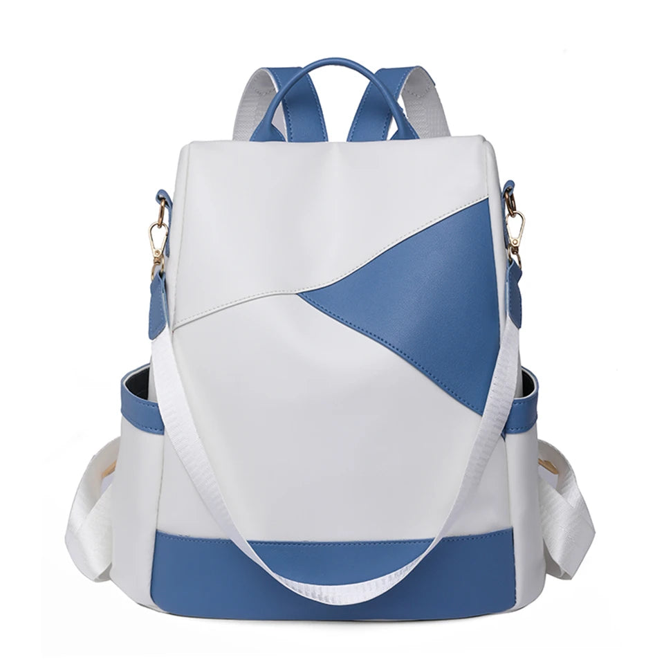 Designer Anti-theft Backpacks Casual Ladies Bagpack Leather School Bookpack for College Students Large Capacity Simple Backpack