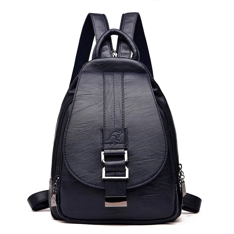 Designer Backpacks Women Leather Backpacks Female School Bag  for Teenager Girls Travel Back Bag Retro Bagpack Sac A Dos Purses