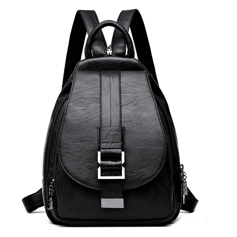 Designer Backpacks Women Leather Backpacks Female School Bag  for Teenager Girls Travel Back Bag Retro Bagpack Sac A Dos Purses
