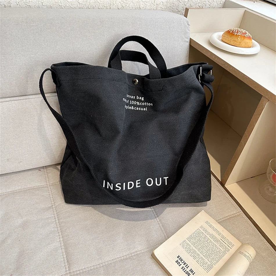 Designer Book Shoulder Canvas Bags for Teenage Girls Hand Bag Made of 100% Cotton Tote Large Capacity Arts Students Package New