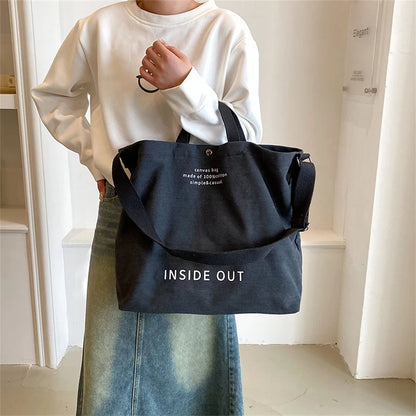 Designer Book Shoulder Canvas Bags for Teenage Girls Hand Bag Made of 100% Cotton Tote Large Capacity Arts Students Package New