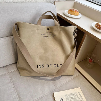 Designer Book Shoulder Canvas Bags for Teenage Girls Hand Bag Made of 100% Cotton Tote Large Capacity Arts Students Package New