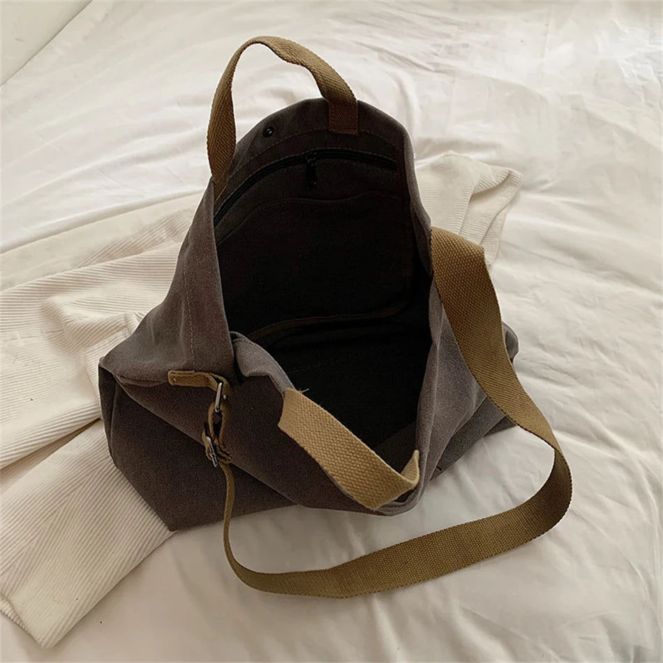 Designer Book Shoulder Canvas Bags for Teenage Girls Hand Bag Made of 100% Cotton Tote Large Capacity Arts Students Package New