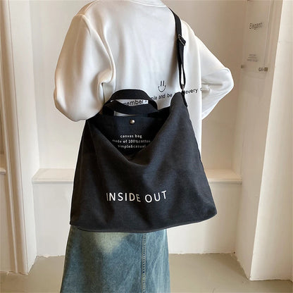 Designer Book Shoulder Canvas Bags for Teenage Girls Hand Bag Made of 100% Cotton Tote Large Capacity Arts Students Package New